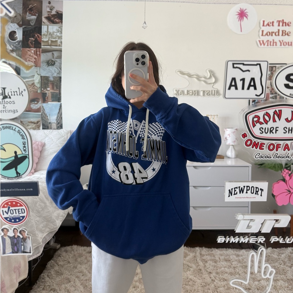 Royal blue nascar Jimmie Johnson hoodie
